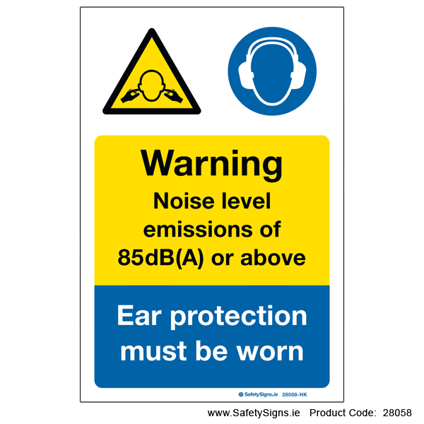 Ear Protection Noise Levels - 28058