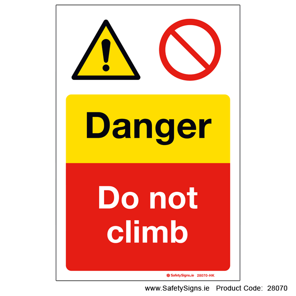 Do not Climb - 28070