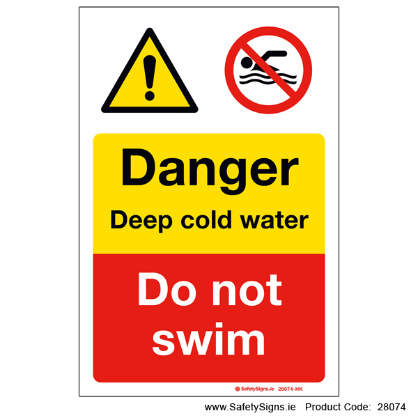 Deep Cold Water - Do not Swim - 28074
