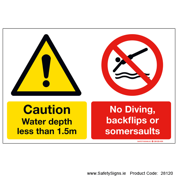 No Diving or Backflips - 28120