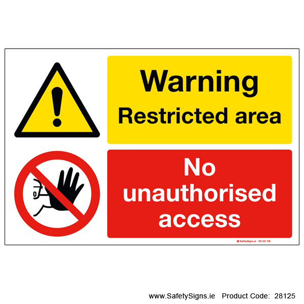 Restricted Area - 28125