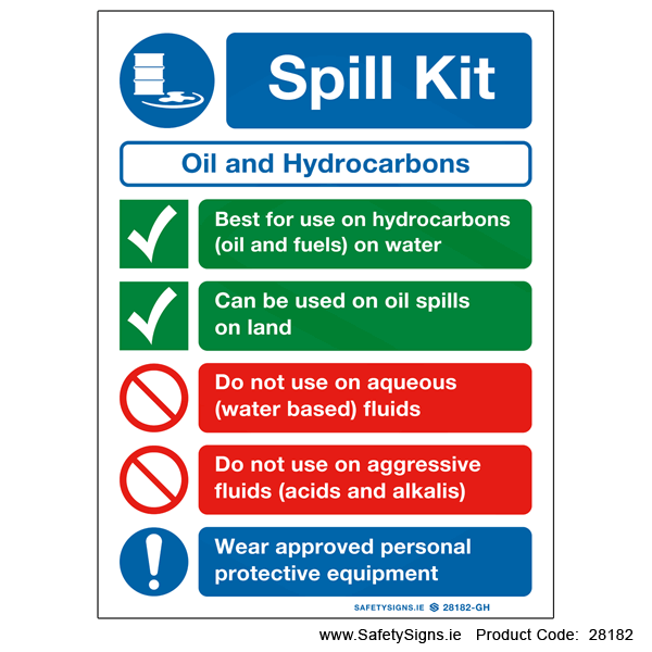 Spill Kit - Hydrocarbons - 28182