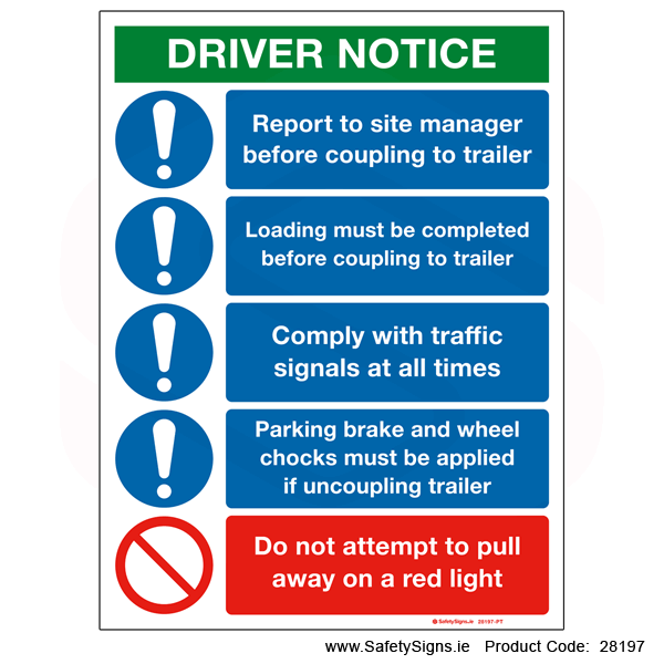 Driver Notice - 28197