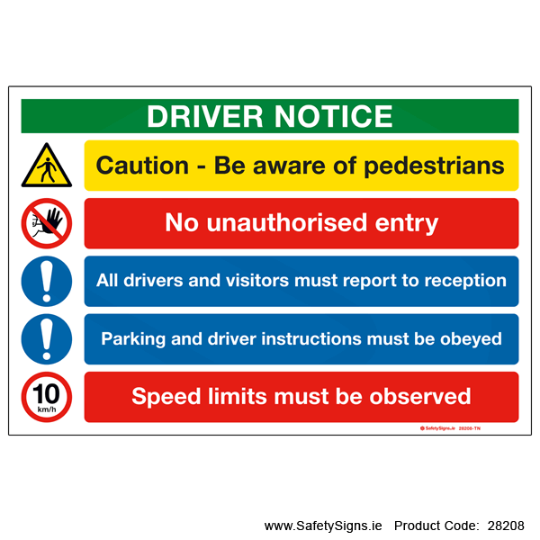 Driver Notice - 28208
