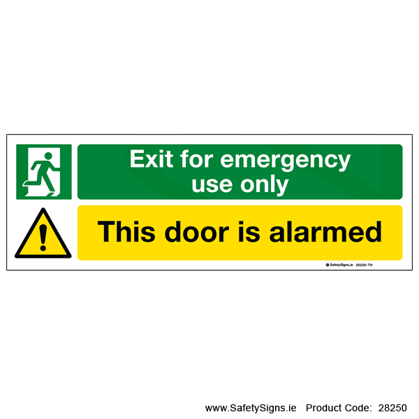 Emergency Exit Only - 28250