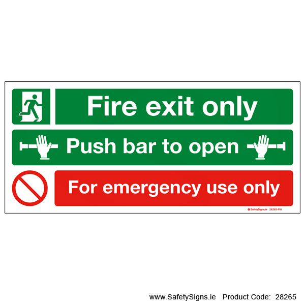 Fire Exit Only - 28265