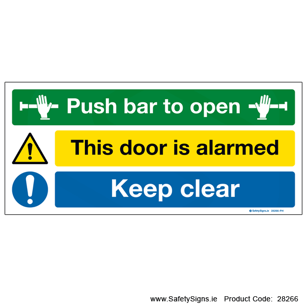 Push Bar to Open - 28266