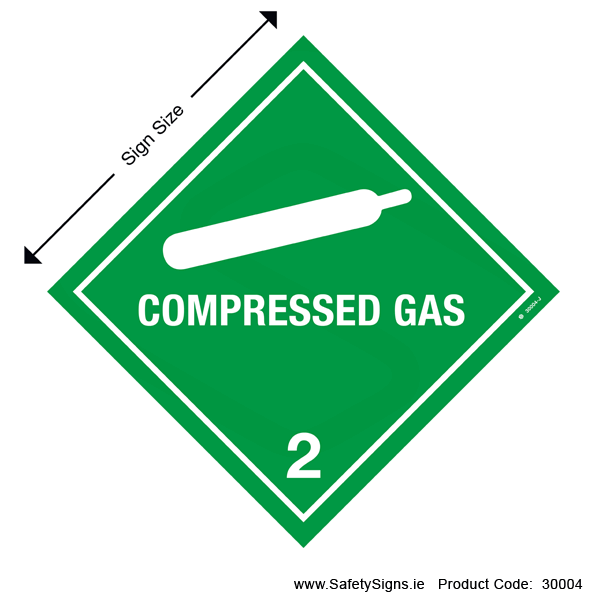 Class 2.2 - Compressed Gas - 30004