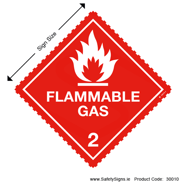 Class 2.1 - Flammable Gas - 30010