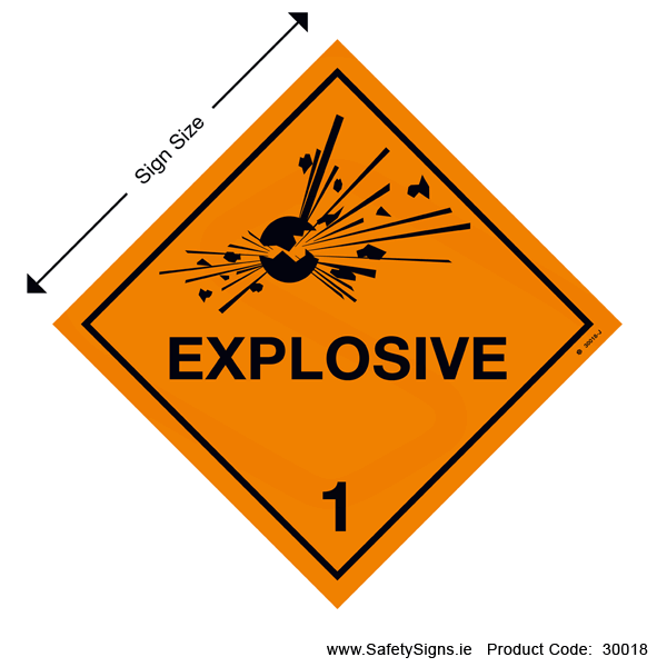 Class 1 - Explosive - 30018