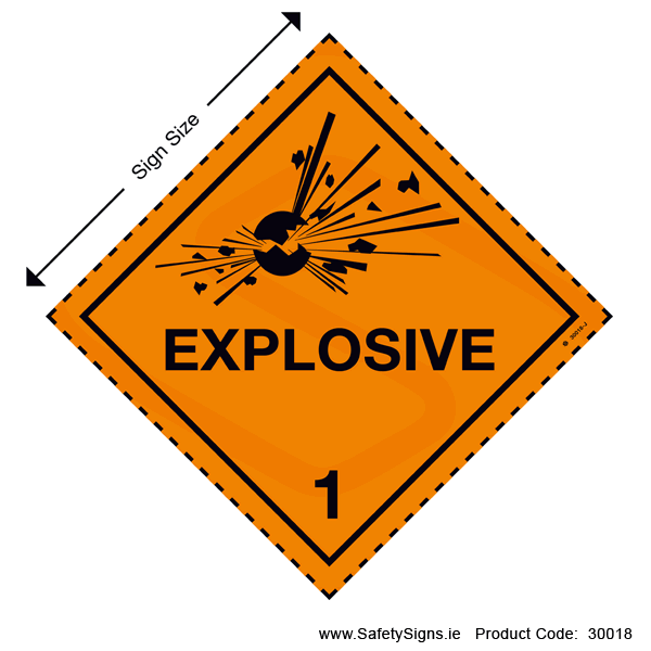 Class 1 - Explosive - 30018