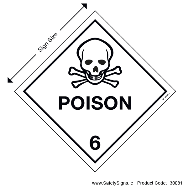 Class 6.1 - Poison - Toxic Substances - 30081