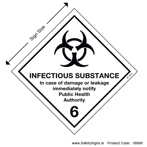 Class 6.2 - Infectious Substance - 30086