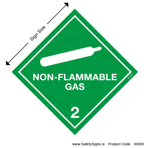 Class 2.2 - Non-Flammable Gas - 30089