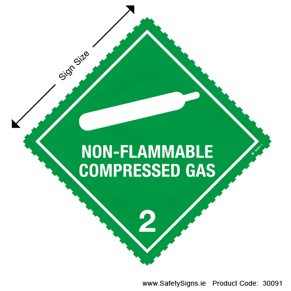 Class 2.2 - Non-Flammable Compressed Gas - 30091