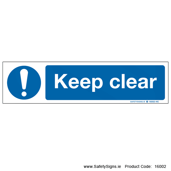 Keep Clear - 16002