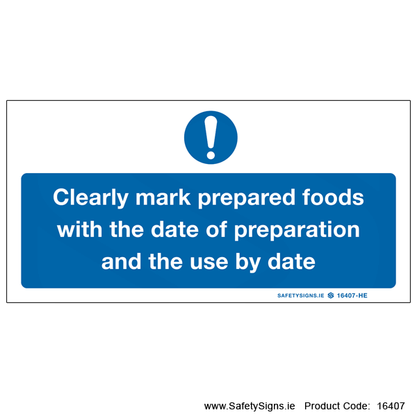 Mark Dates on Prepared Foods - 16407