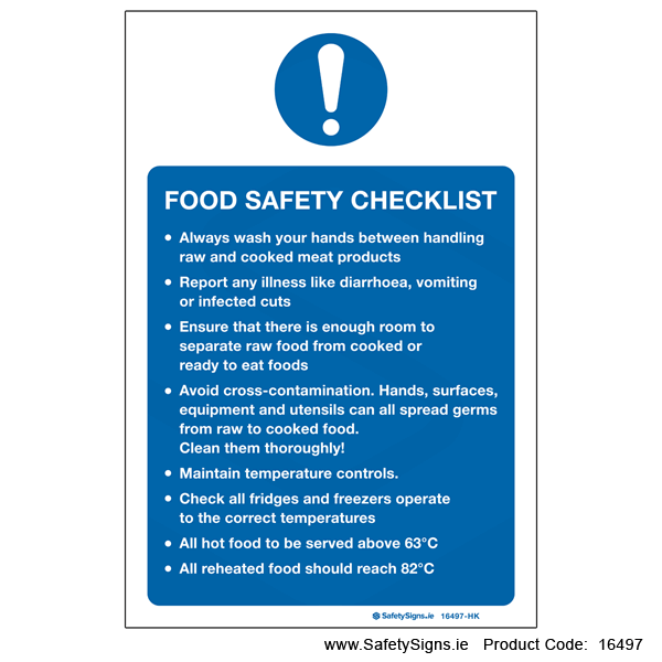 Food Safety Checklist - 16497