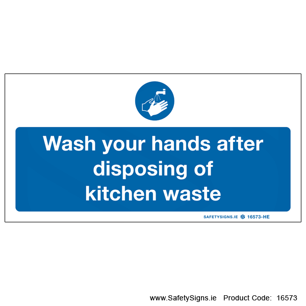 Wash your Hands after Disposing - 16573