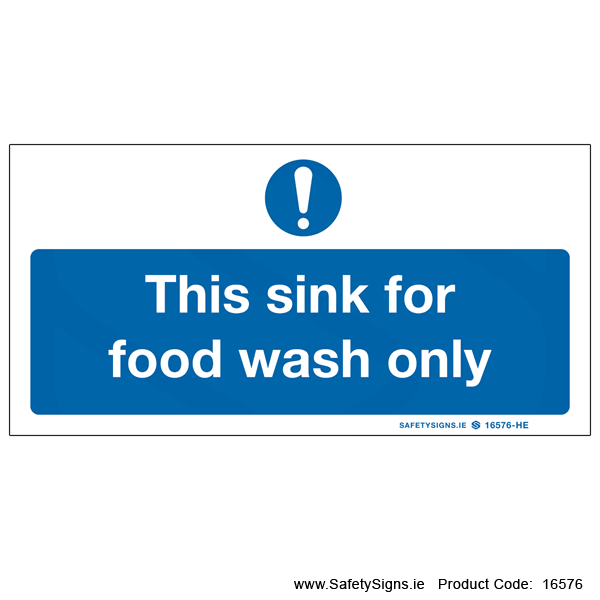 Sink for Food wash only - 16576
