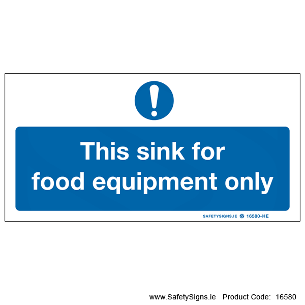 Sink for Food Equipment only - 16580