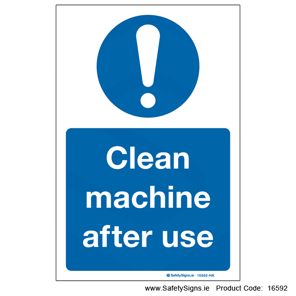 Clean Machine after use - 16592
