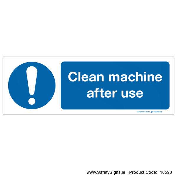 Clean Machine after use - 16593
