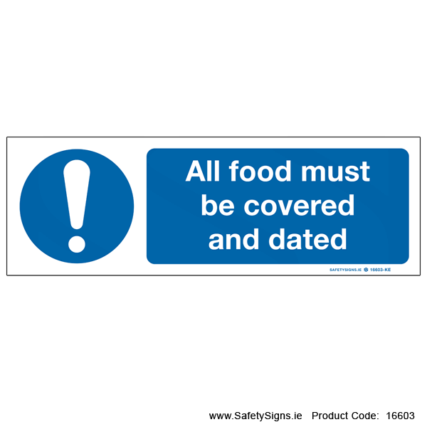 All Food must be Covered - 16603