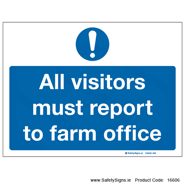 Visitors report to Farm Office - 16606