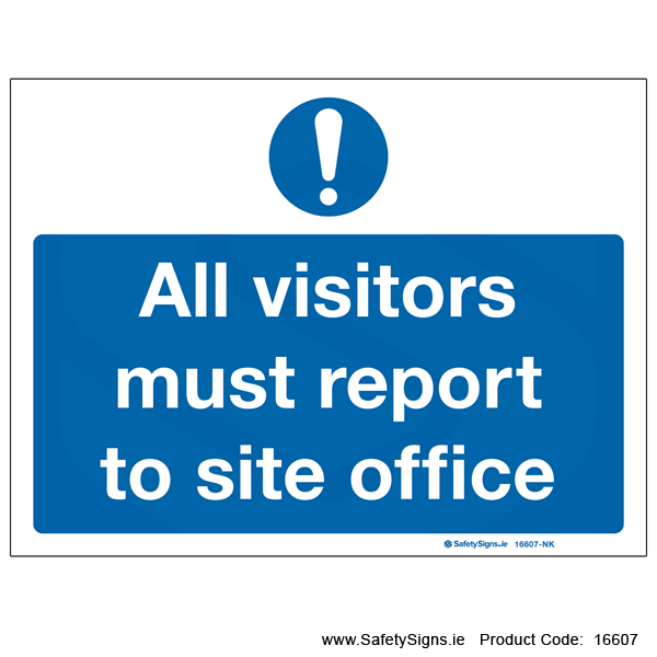 Visitors Report to Site Office - 16607