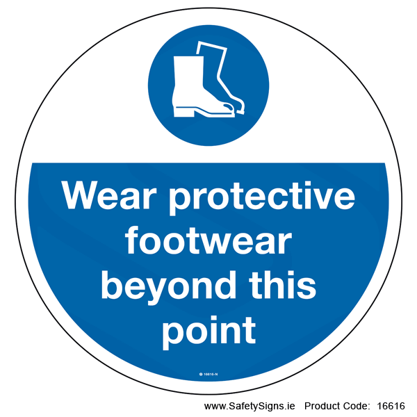 Wear Protective Footwear - FloorSign - 16616