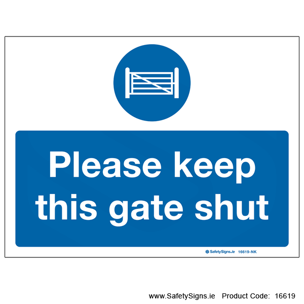 Keep Gate Shut - 16619