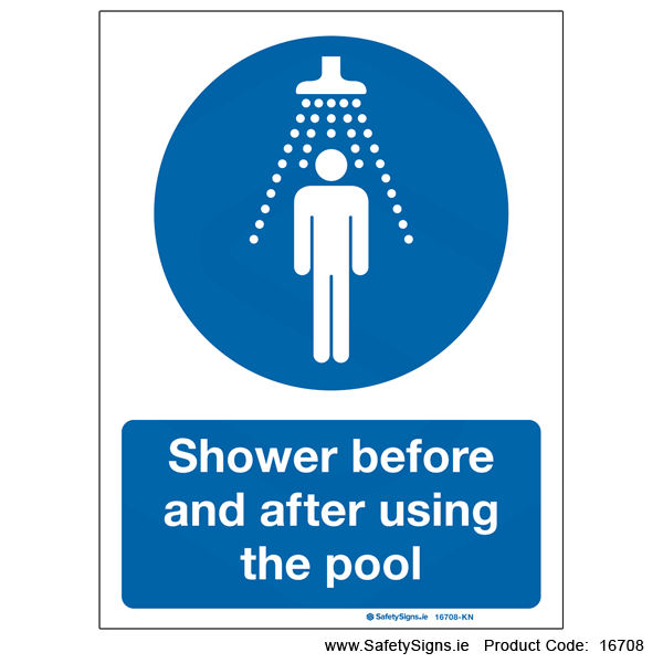 Shower before and after using Pool - 16708