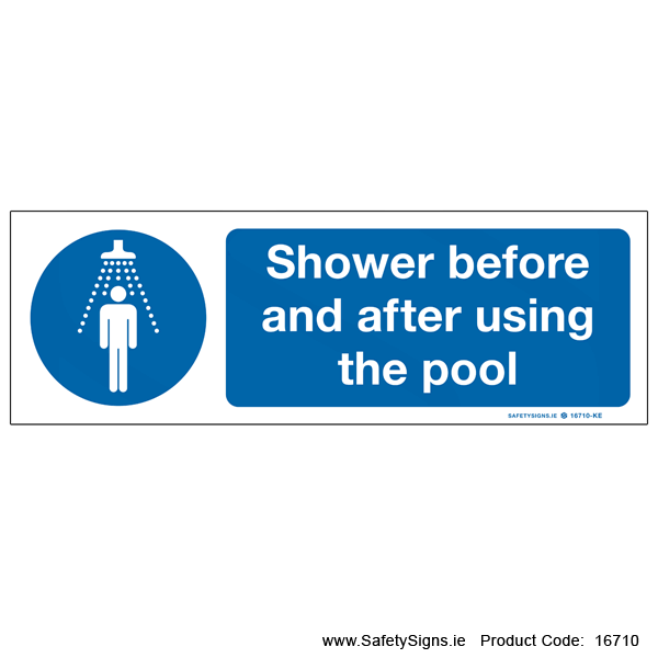 Shower before and after using Pool - 16710