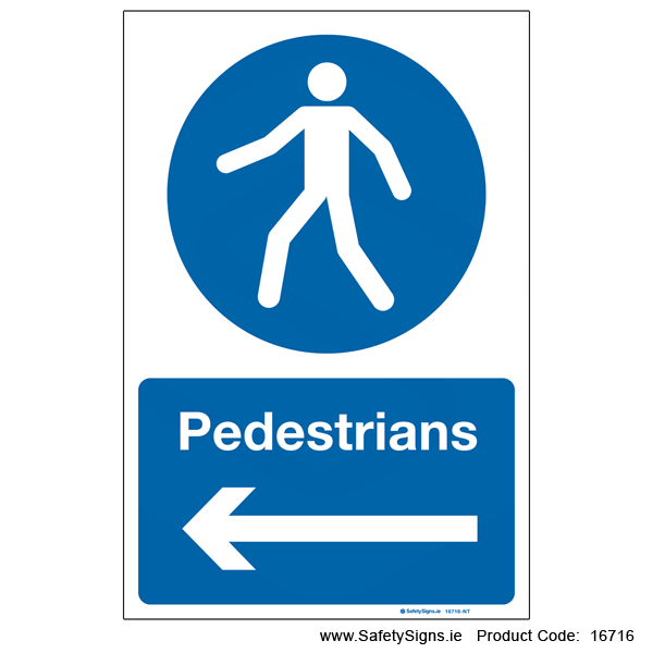 Pedestrians - Arrow Left - 16716