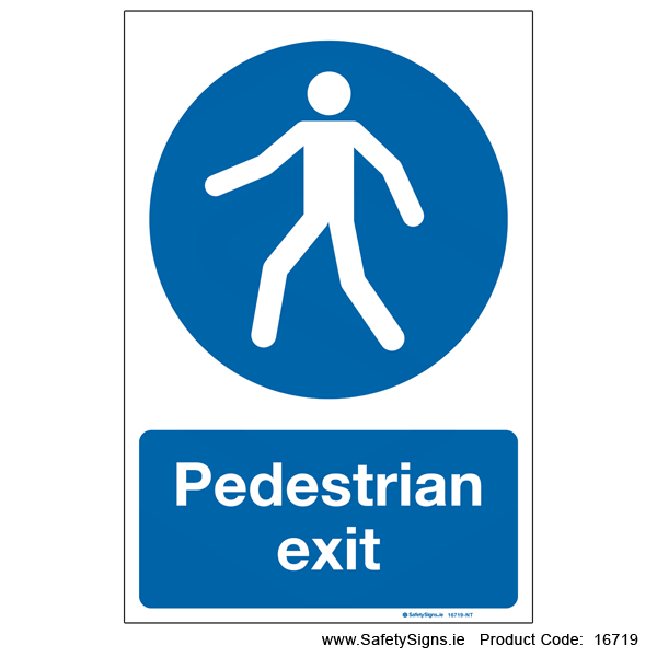 Pedestrian Exit - 16719