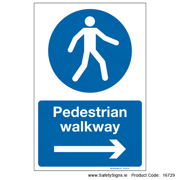 Pedestrian Walkway - Arrow Right - 16729