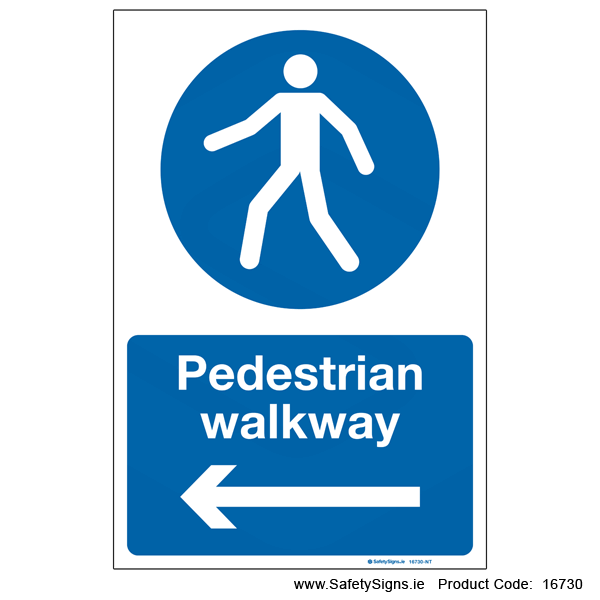 Pedestrian Walkway - Arrow Left - 16730