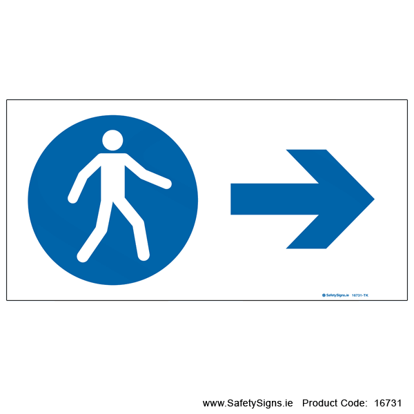Pedestrians - Arrow Right - 16731