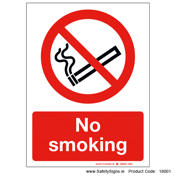 No Smoking - 18001
