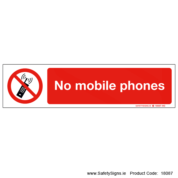 No Mobile Phones - 18087