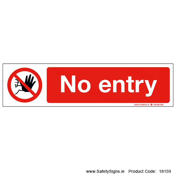 No Entry - 18159
