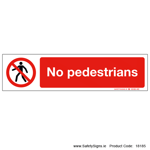 No Pedestrians - 18185
