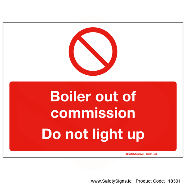 Boiler out of Commission - 18391