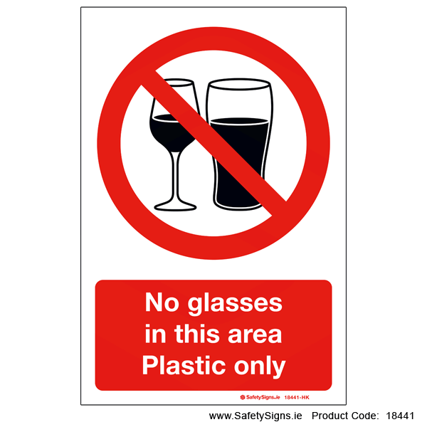No Glasses in this area - 18441