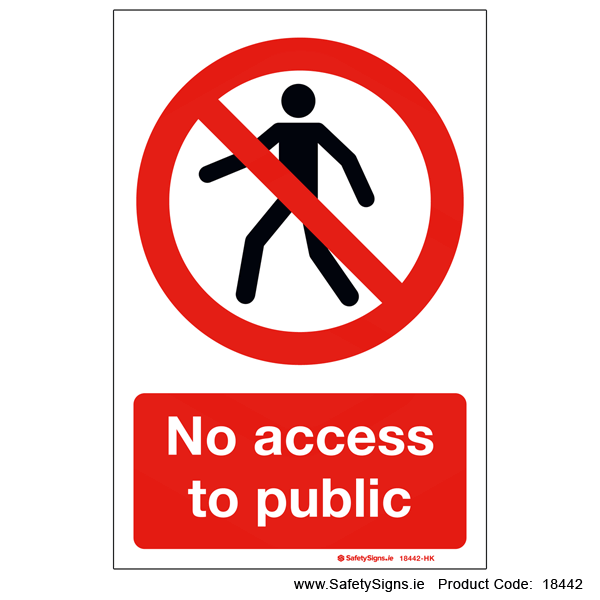 No Access to Public - 18442