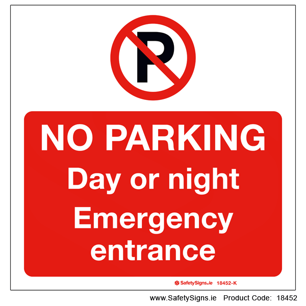 No Parking Day or Night - 18452