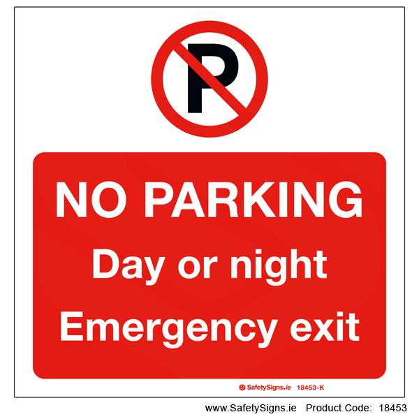 No Parking Day or Night - 18453