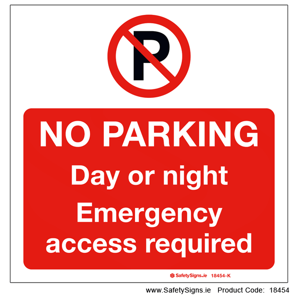 No Parking Day or Night - 18454
