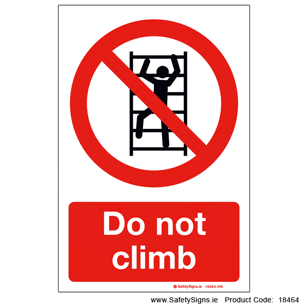 Do not Climb - 18464